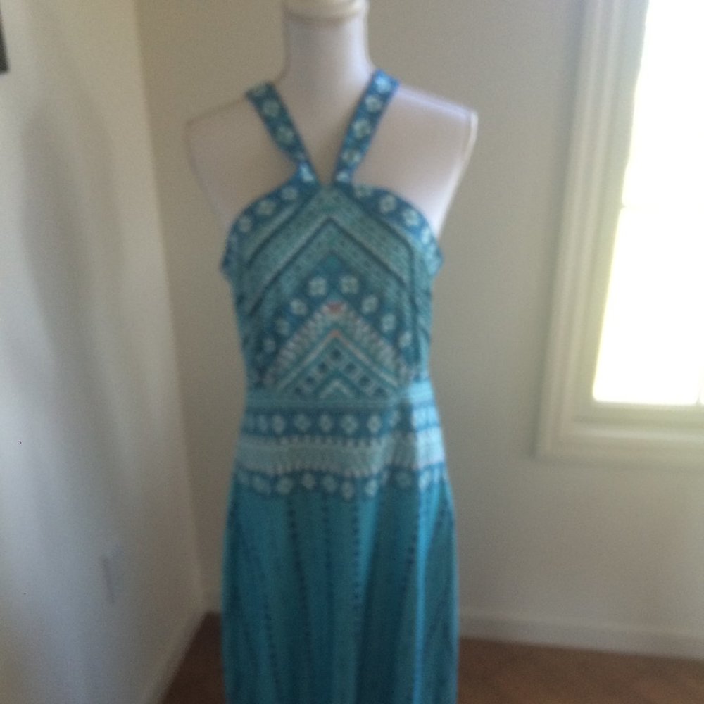 Maxi Teal Dress Size Medium